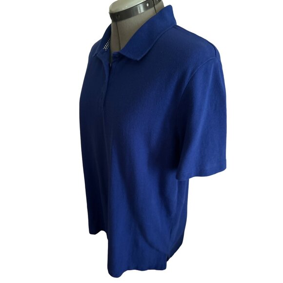 Kim Rogers Women’s Polo & T-Shirt Bundle 100% Cotton Blue Size Medium - Picture 2 of 11